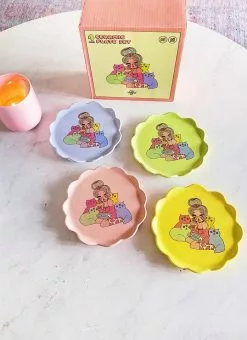 Valfré Cat Lady Plate Set New