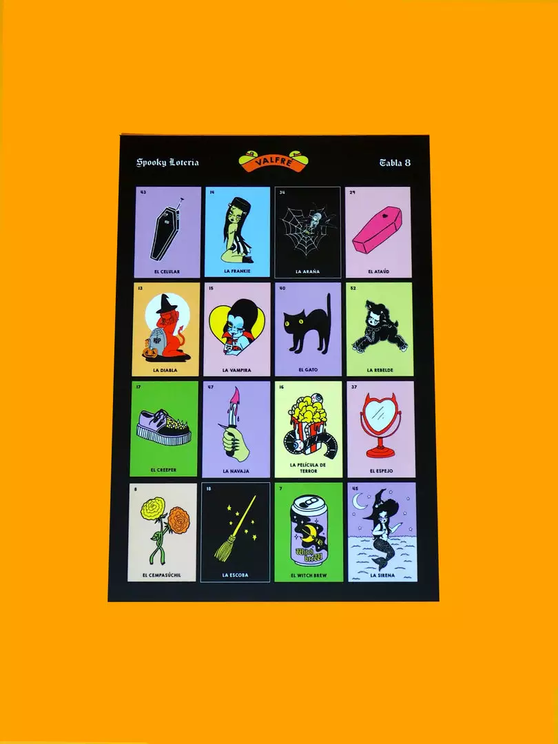 Valfré Spooky Loteria Game 6 Valfré Spooky Loteria Game