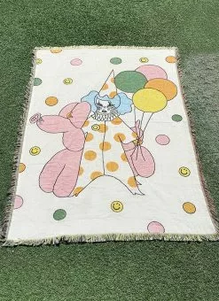 Valfré Back In Stock Down To Clown Woven Blanket