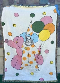 Valfré Back In Stock Down To Clown Woven Blanket